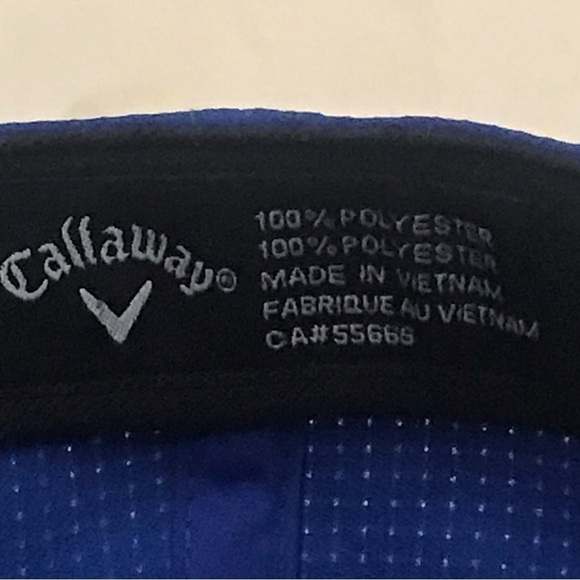 Callaway - Chrome Soft,Mavrik,Apex,Odyssey Adjustable Blue Polyesther Golf Cap - Picture 10 of 14